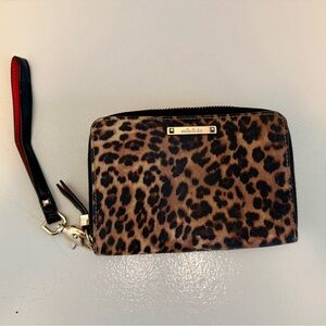Stella & Dot Leopard Print wristlet Wallet